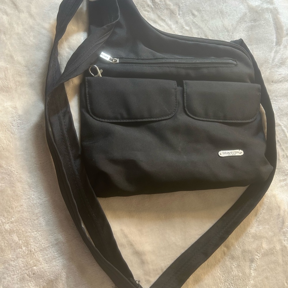 Travelon Black Messenger Bag